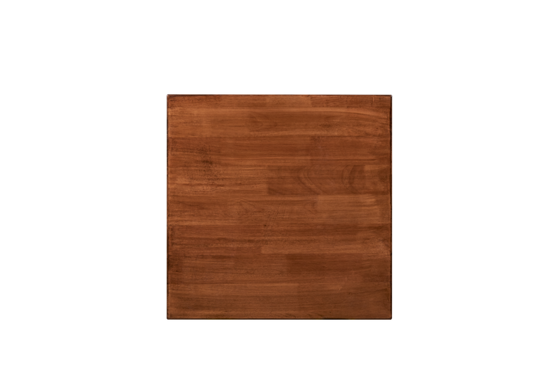 Solid Rubber Wood Table Top, Color Walnut