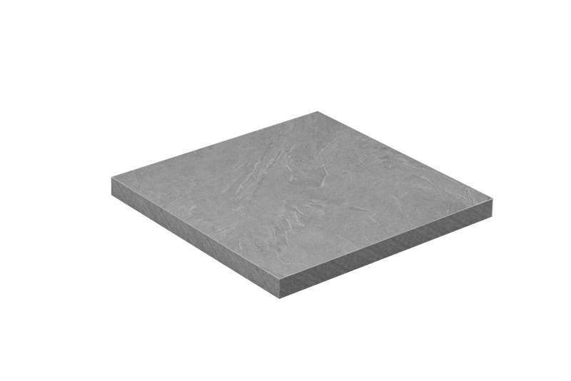 Gray Marble Print Laminate Table Top, 1 1/2'' Thick