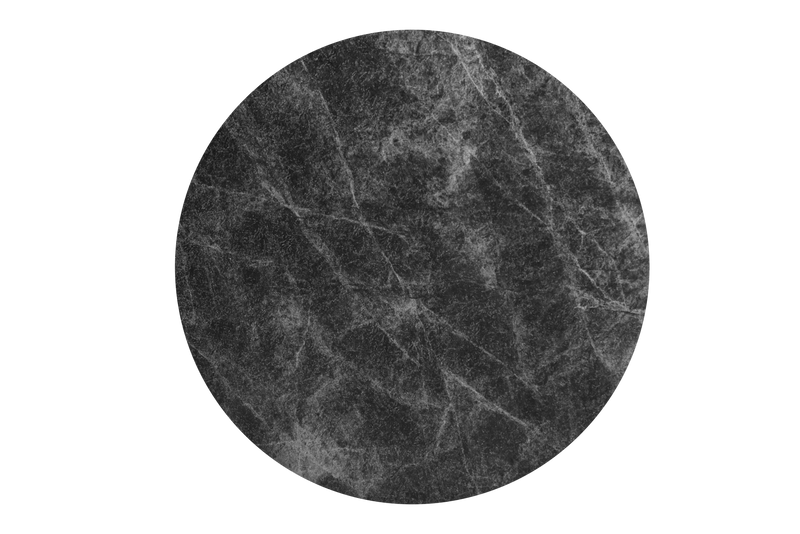48" Round Black Marble Print Laminate Table Top, 1 1/2'' Thick