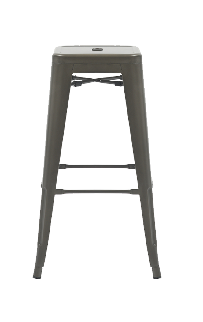 Barstool of Gun Metal witht Industrial Style