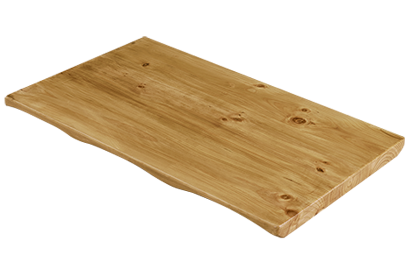 Natural Finish Color Pinewood Table Top , 2-1/2" Thick