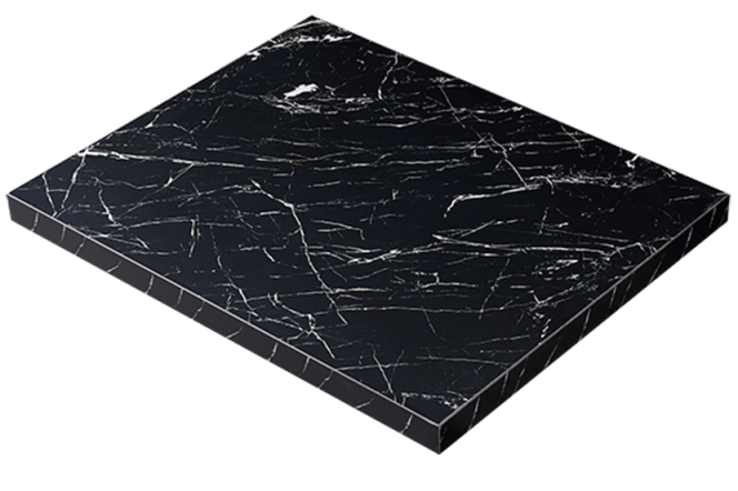 Indoor Kinggang Black Melamine Table Top