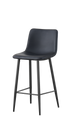 Black Steel Barstool w/ Black Vinyl,Use Indoor