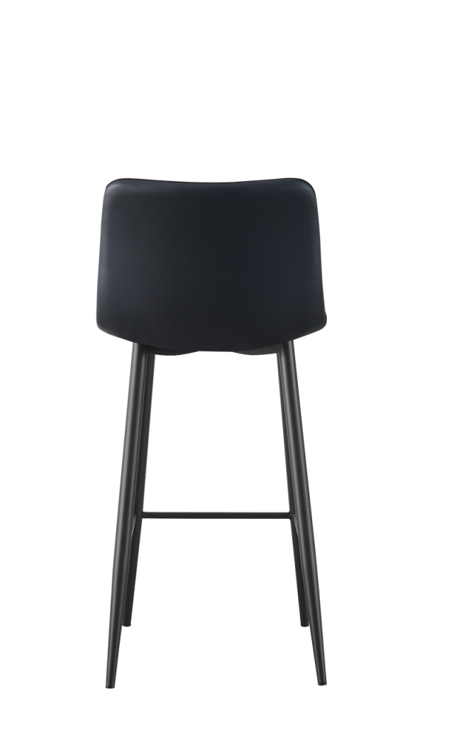 Black Steel Barstool w/ Black Vinyl,Use Indoor