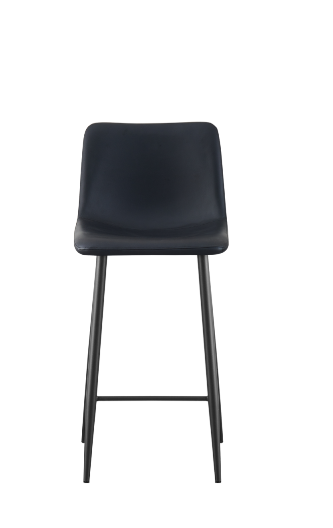 Black Steel Barstool w/ Black Vinyl,Use Indoor