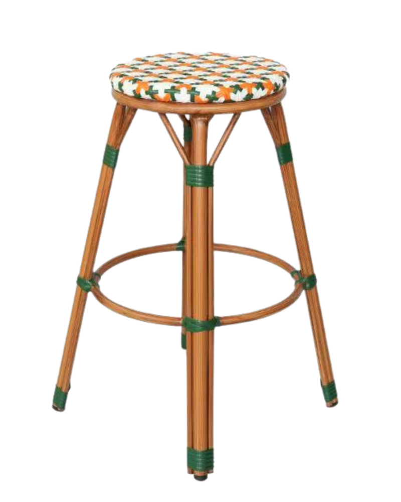 Aluminum Rattan Bar Stool