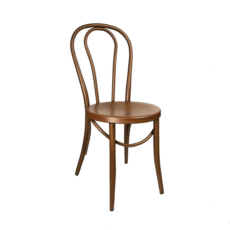 Thonet Metal Retro restaurant Chair,Finish Walnut