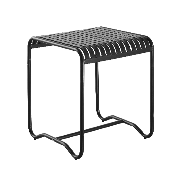 36" x 36" Outdoor Industrial style Metal Table Finish Black
