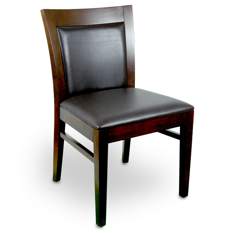 Upholstered Square Inset Back Chair