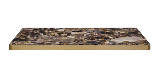 Sintered Stone Table Top W/ Mocha Gold