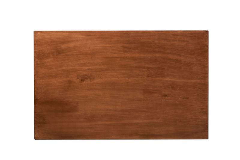Solid Rubber Wood Table Top, Color Walnut
