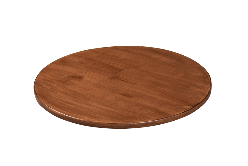 Solid Rubber Wood Table Top, Color Walnut