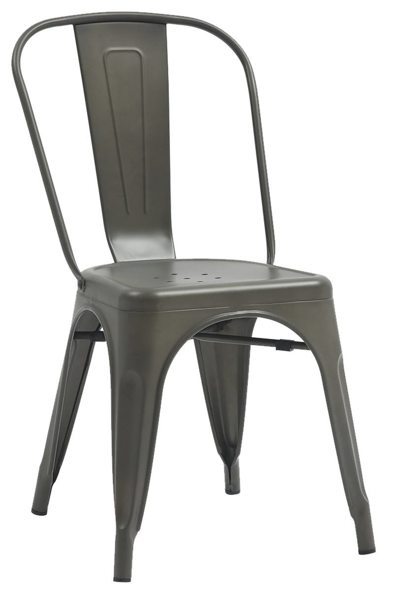 Taupe Grey(GunMetal) Finish Tolix Metal Chair