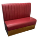 Single Red Channel Booth with Wood Trim