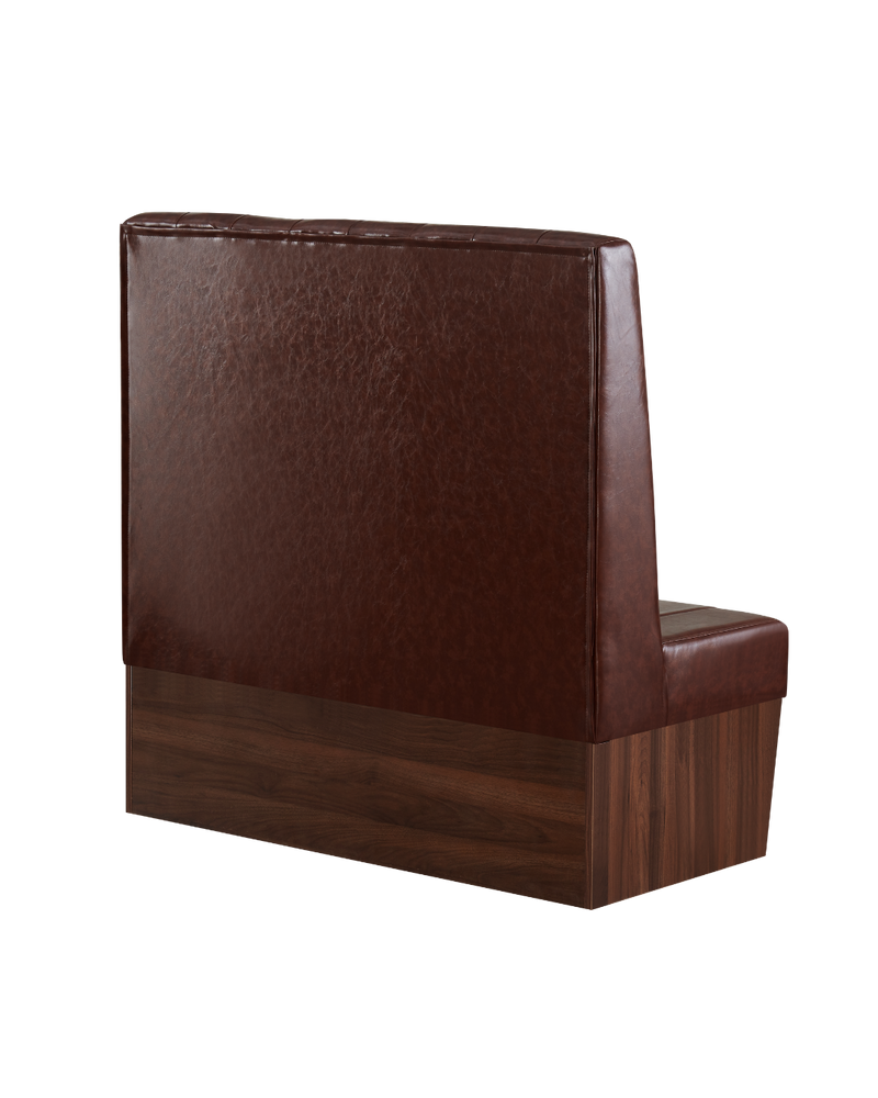 Brown Retro American-Style Diamond (Standard) or Square Button Tufted Single Booth, Length 48"