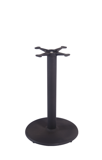 24" Round Cast Iron Table Base, 3 PCS Easy Assembly-BA