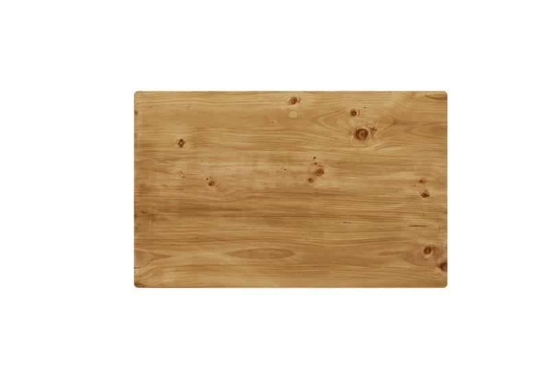 Natural Finish Color Pinewood Table Top , 2-1/2" Thick