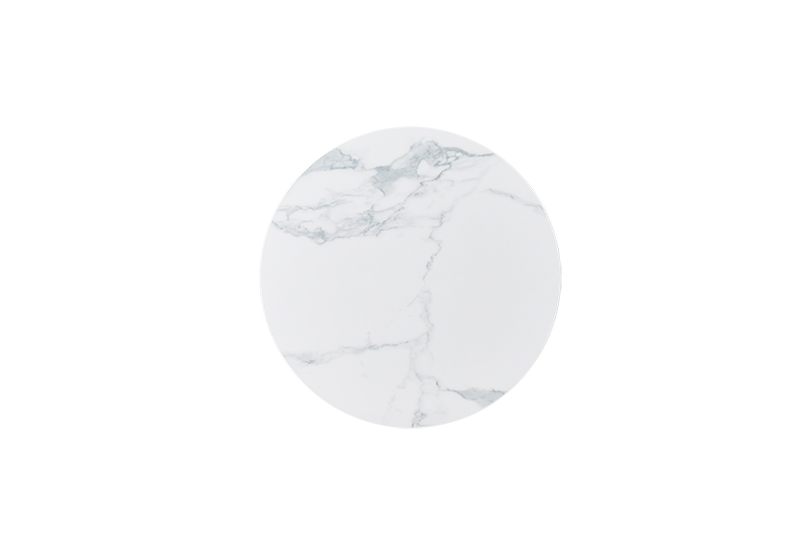 Indoor pure marble white Melamine table top