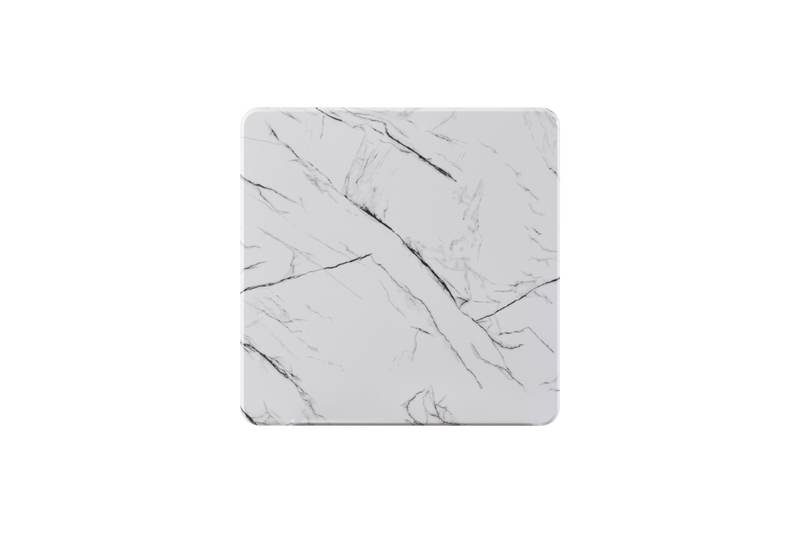 Resin Table Top in Marble White Color