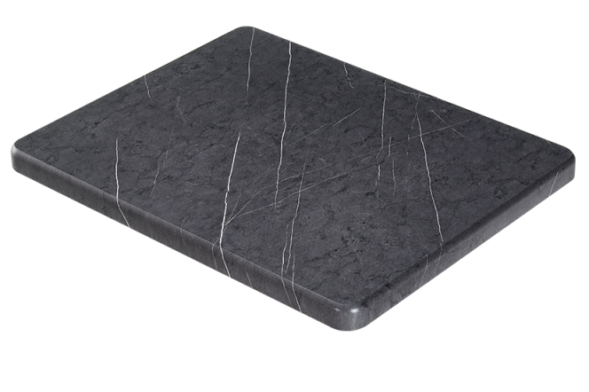 Dark Gray with White streak Resin Table Top