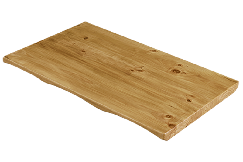 Natural Finish Color Pinewood Table Top , 2-1/2" Thick