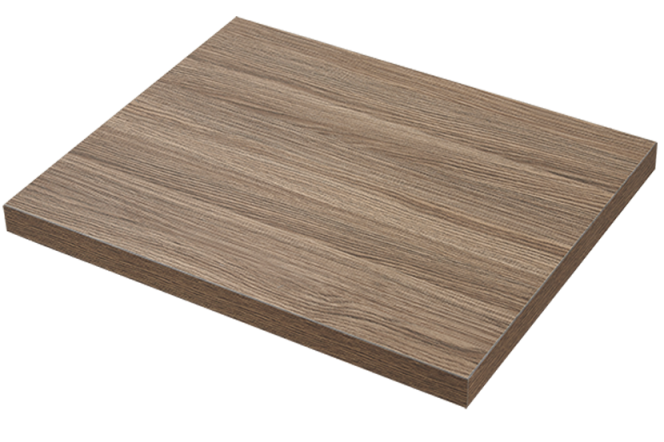 Indoor Rubber Wood Grain Melamine Table Top