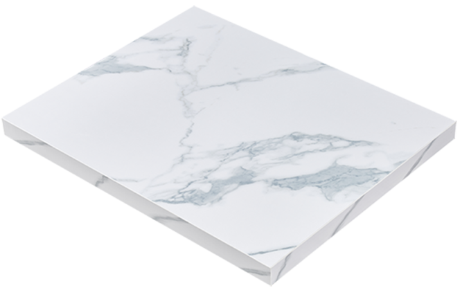 Indoor pure marble white Melamine table top