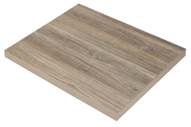 Melamine In Natural Wood Grain Table Top