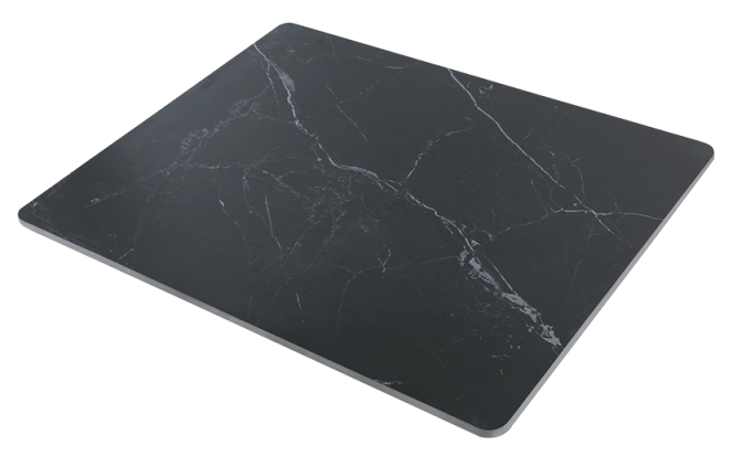 Shakespeare Black Color Sintered Stone Table Top , 7/8"Thick