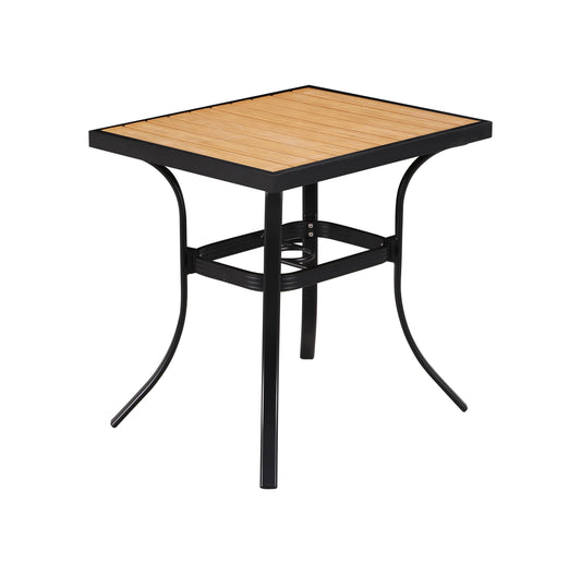 24'' x 30'' Outdoor Aluminum powder coated welded  Table Finish Natural