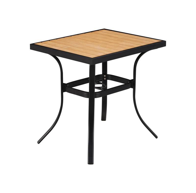24'' x 30'' Outdoor Aluminum powder coated welded  Table Finish Natural