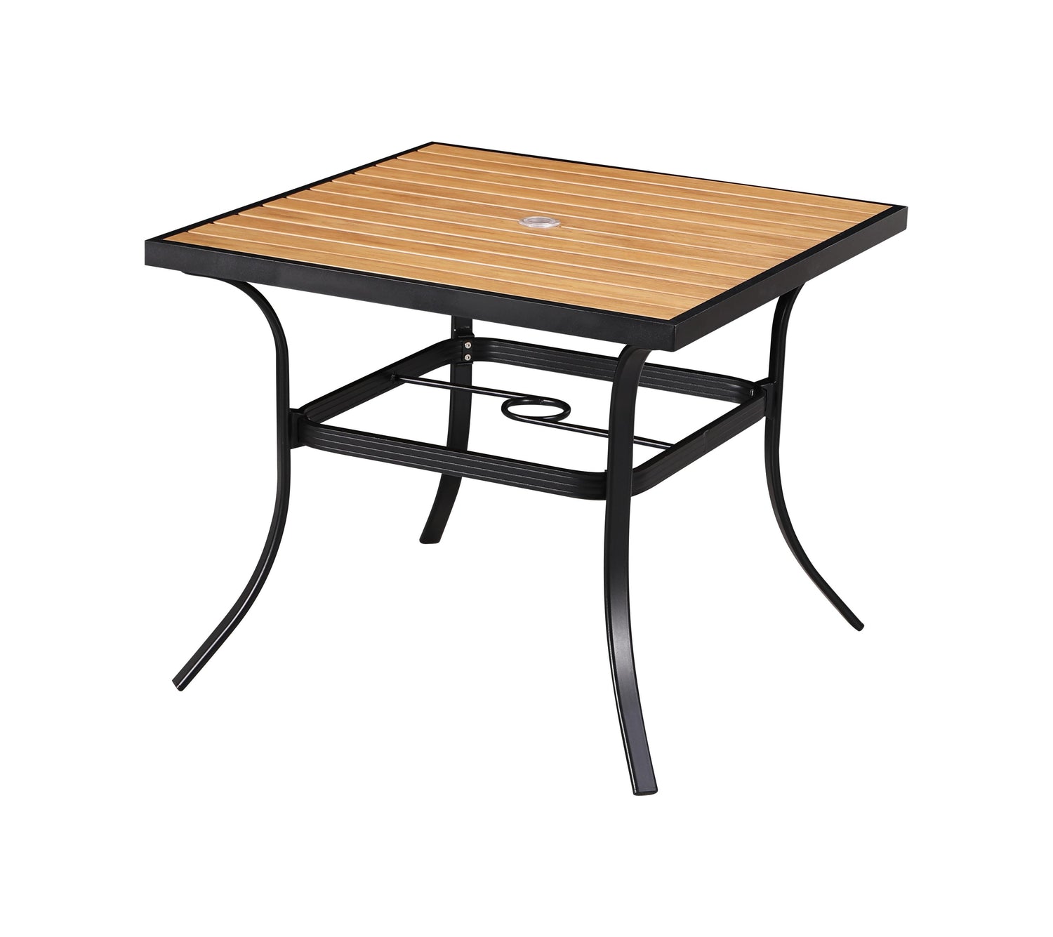 36'' x 36'' Outdoor Aluminum powder coated welded  Table Finish Natural