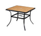 36'' x 36'' Outdoor Aluminum powder coated welded  Table Finish Natural
