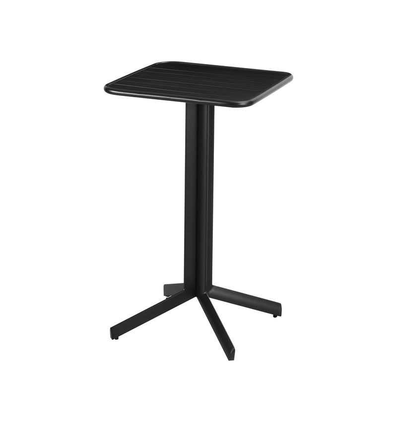 24''x 24'' Outdoor Aluminum Bar Table Finish Black