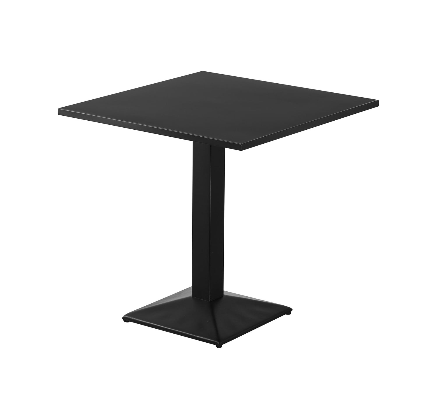 30" x 30" Outdoor Metal Table Finish Black with Square Base