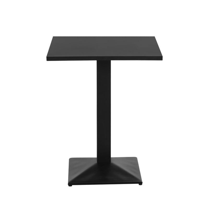 24'' x 24'' Outdoor Metal Table Finish Black with Square Base