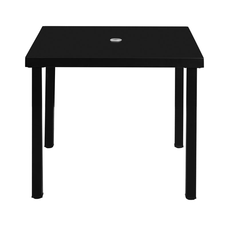 36'' x 36'' Outdoor Metal Table, Finish Black
