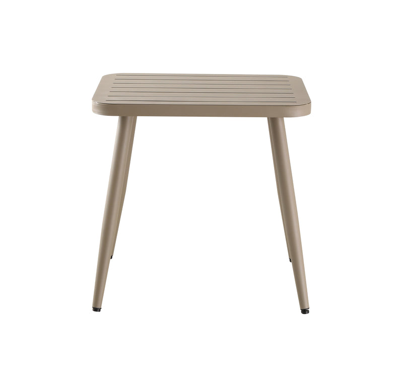 Outdoor Metal Table Finish Beige