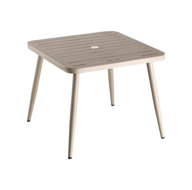 Outdoor Metal Table Finish Beige