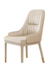Rober Wood Chair in Cream Color