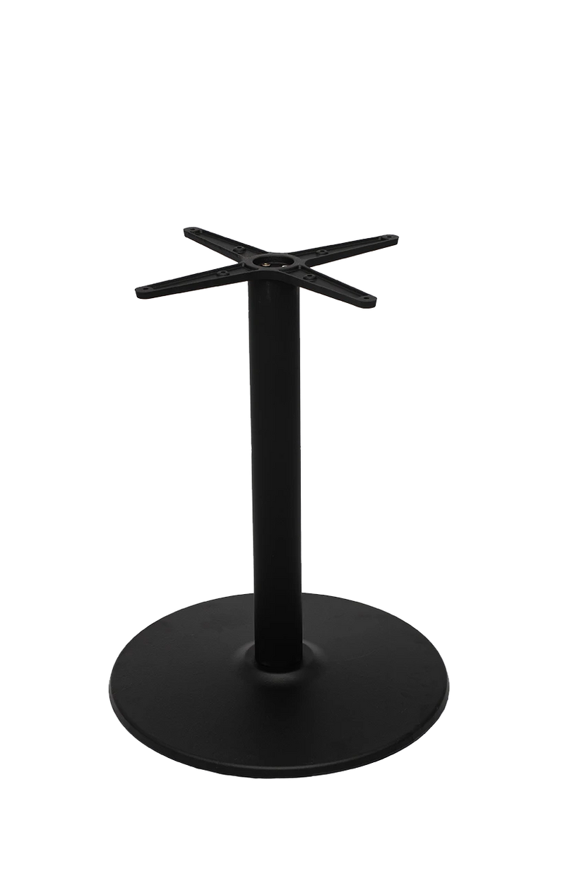 24" Round Cast Iron Table Base, 3 PCS Easy Assembly-BA