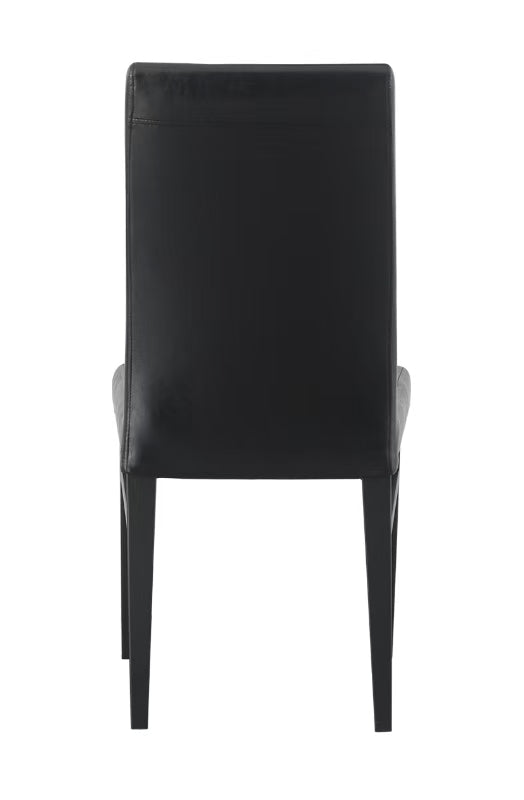Black Indoor Chair with Black Metal Legs