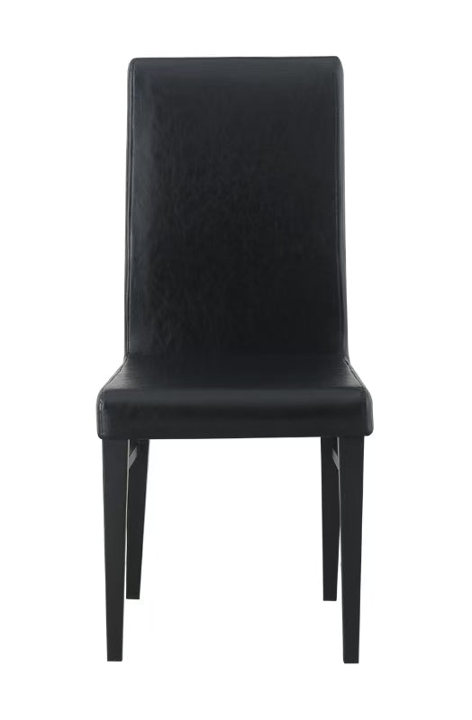 Black Indoor Chair with Black Metal Legs