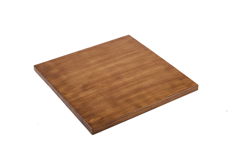 Indoor Rubber Wood Table Top, Finish Walnut