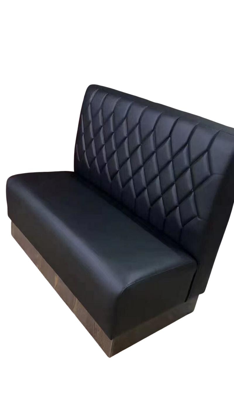 Single Black Vinyl Booth