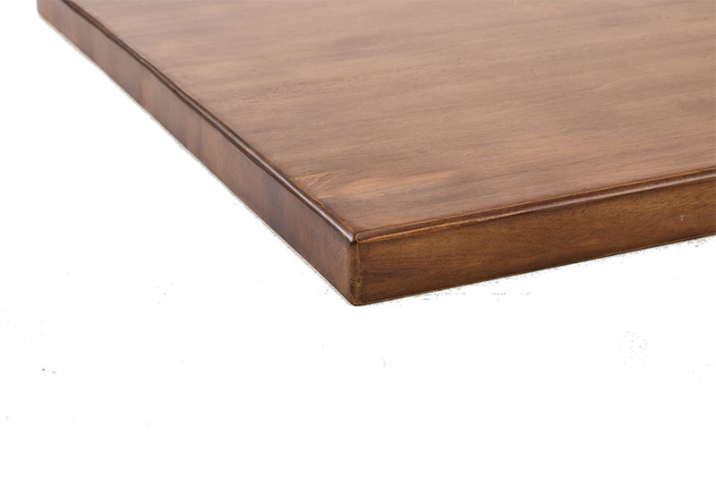 Indoor Rubber Wood Table Top, Finish Walnut