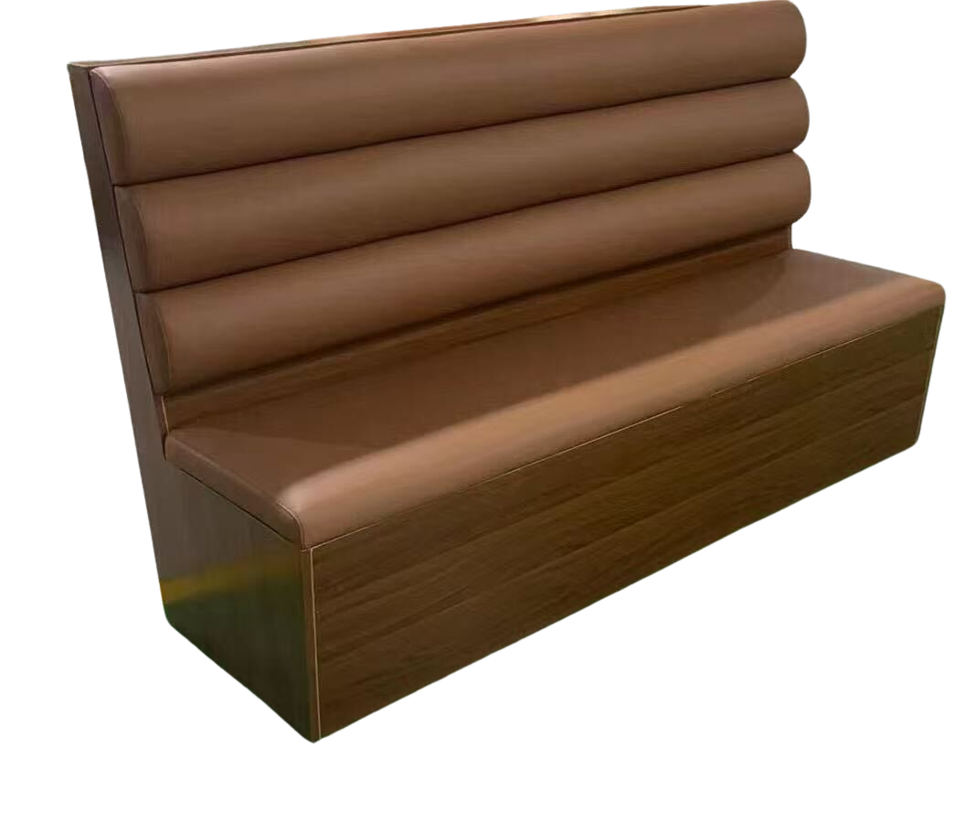 Light Brown Vinyl Single Booth