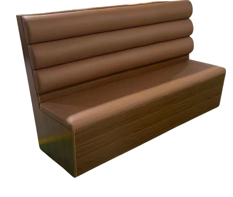 Light Brown Vinyl Single Booth