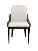 Indoor Metal Chair, Semi Gloss Frame, Light Arrow Taupe / Charcoal Weave