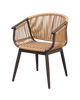 Aluminum Rattan Chair with Strip Rope